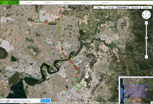 Picture showing satellite imagery of vehicle tracking technology